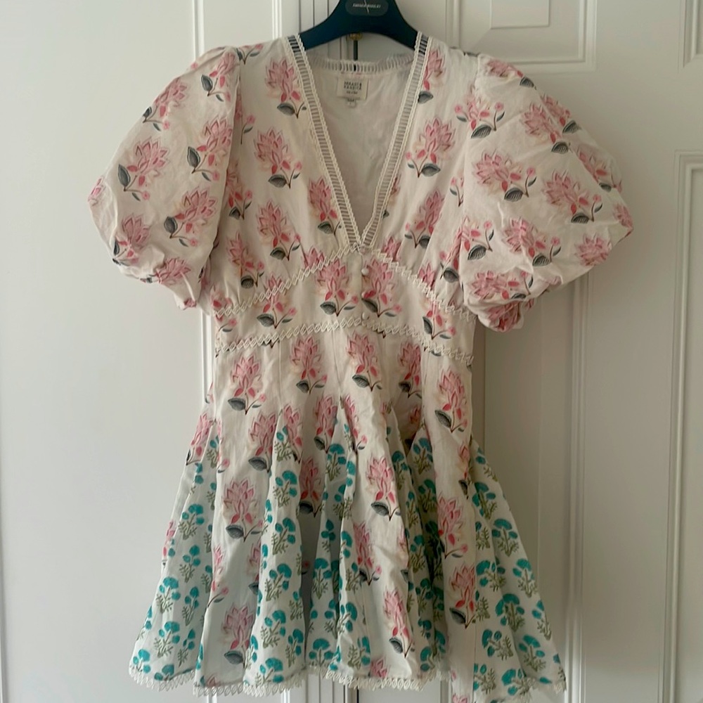 Hemant and Nandita pink and blue dress